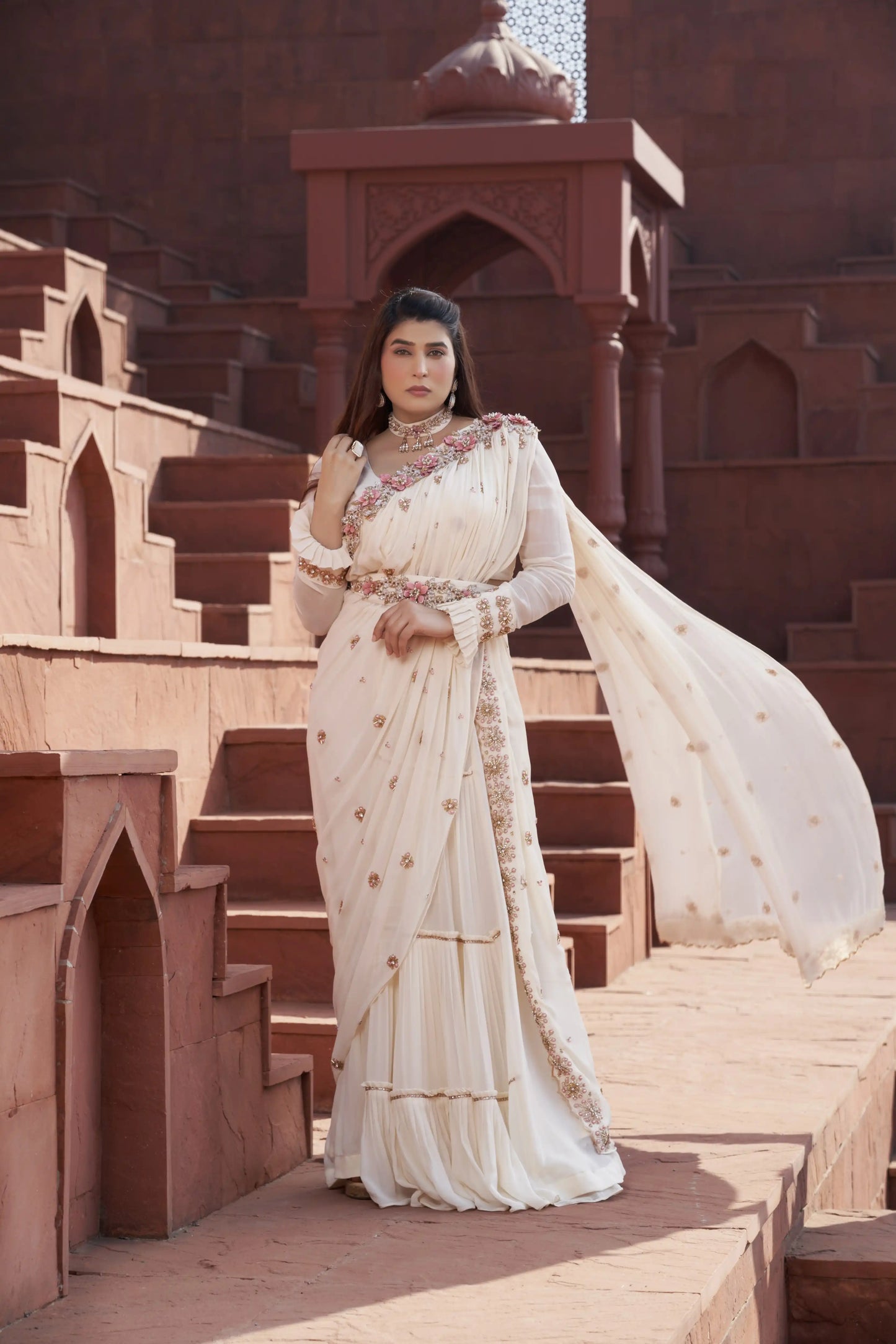 Pink Empress Saree