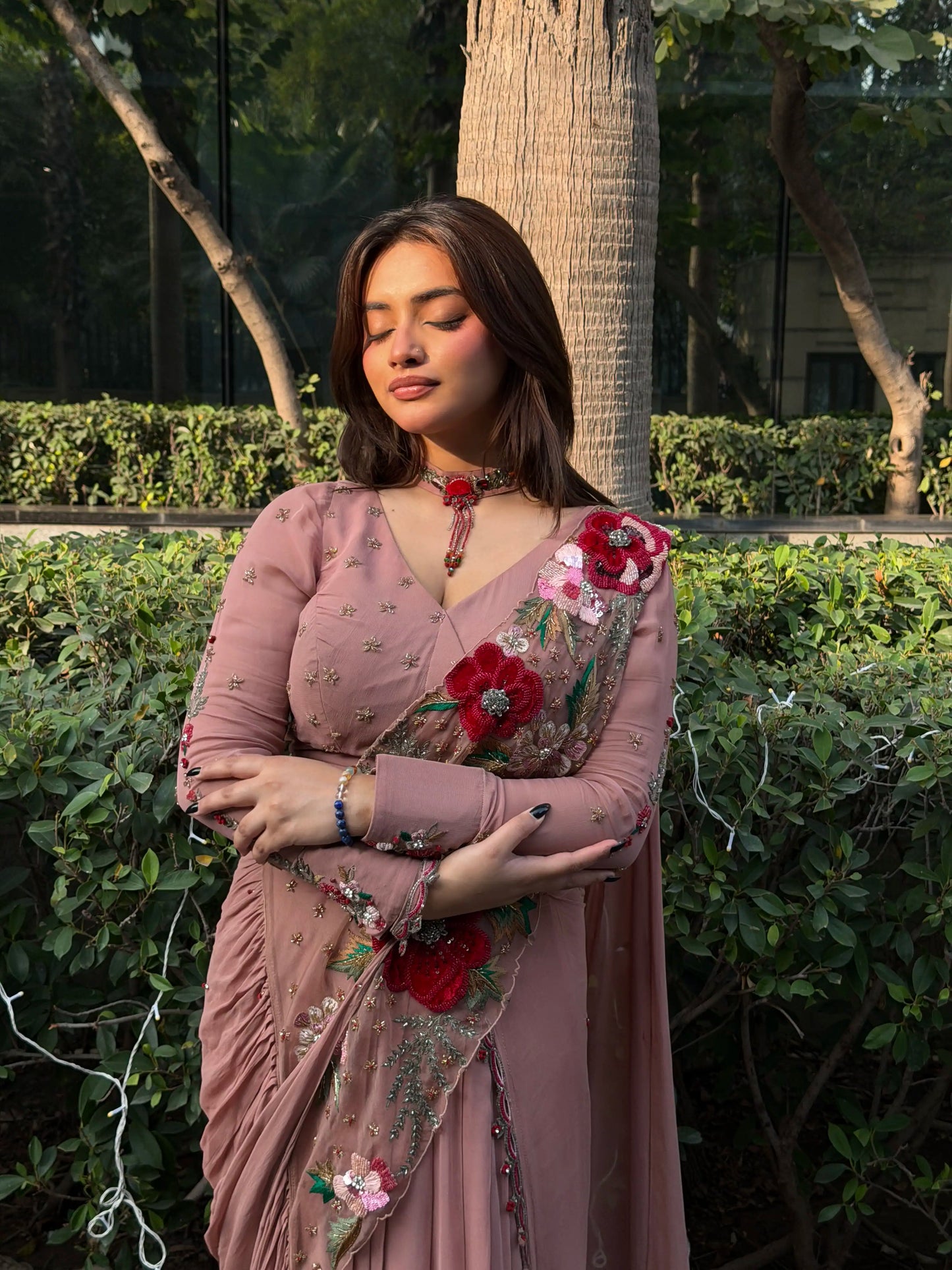 Velvet Vintage Saree