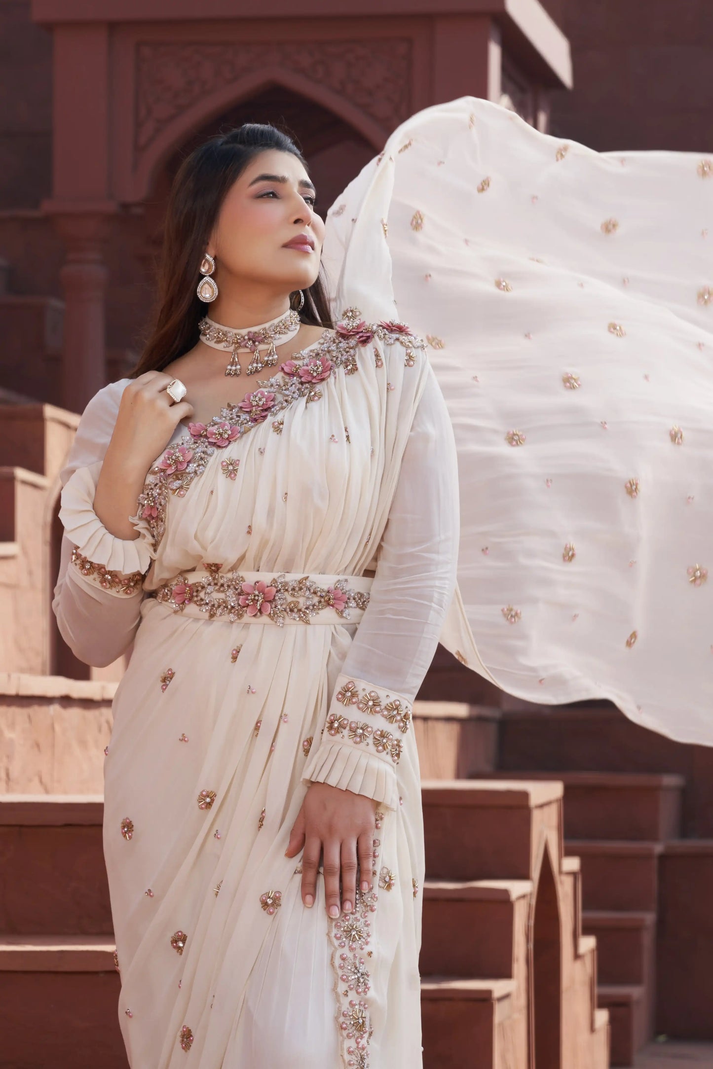 Pink Empress Saree
