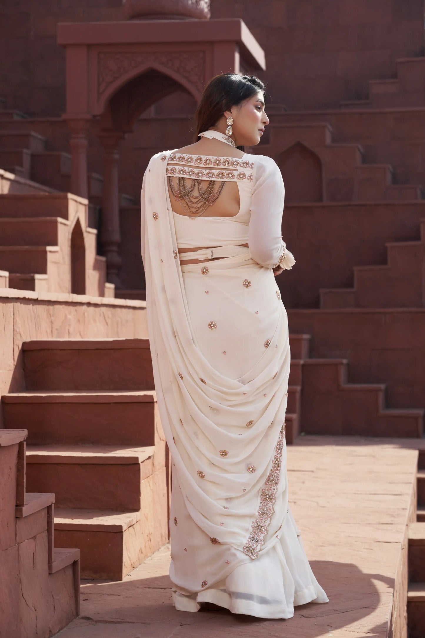 Pink Empress Saree