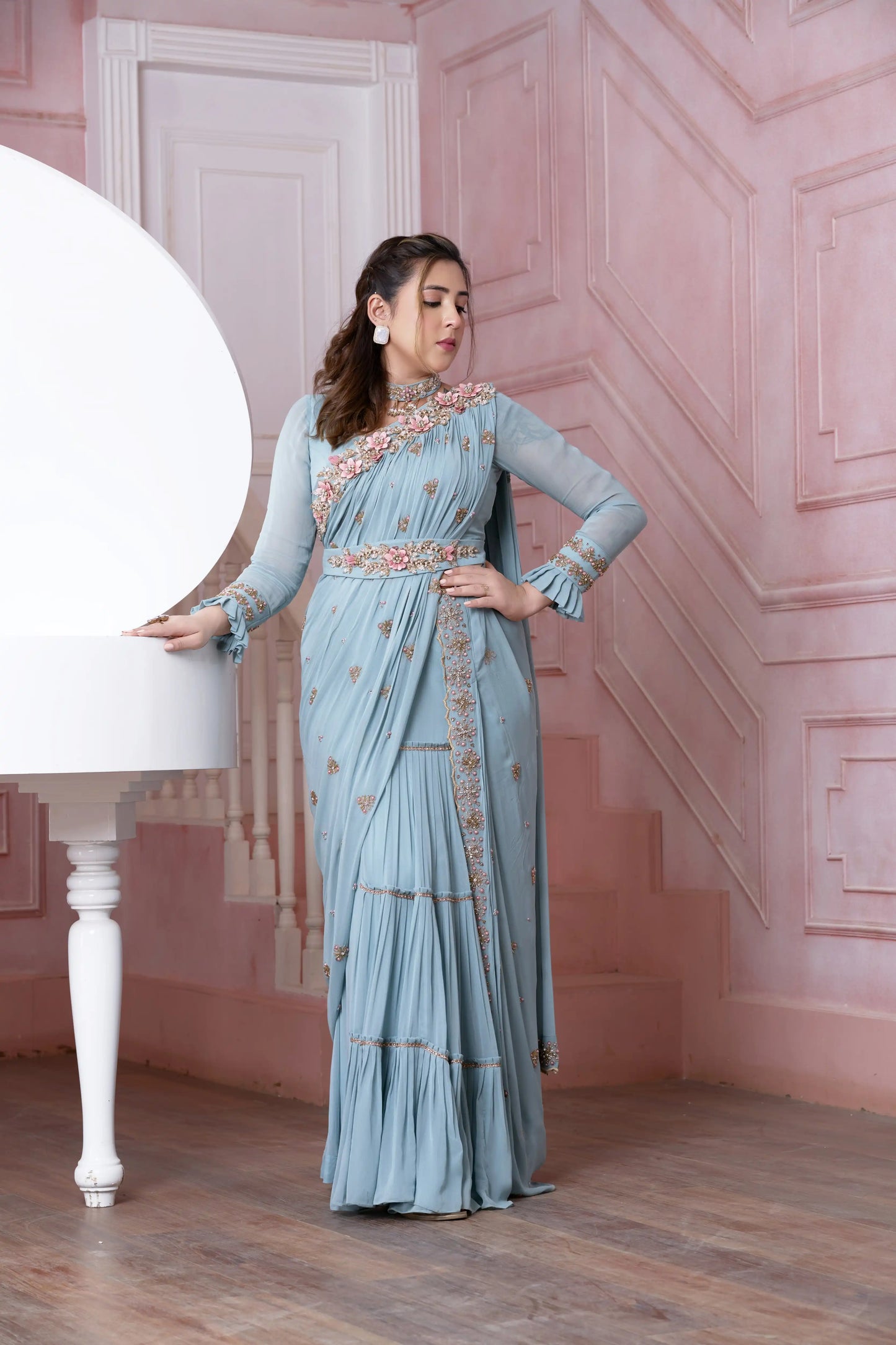 Pink Empress Saree