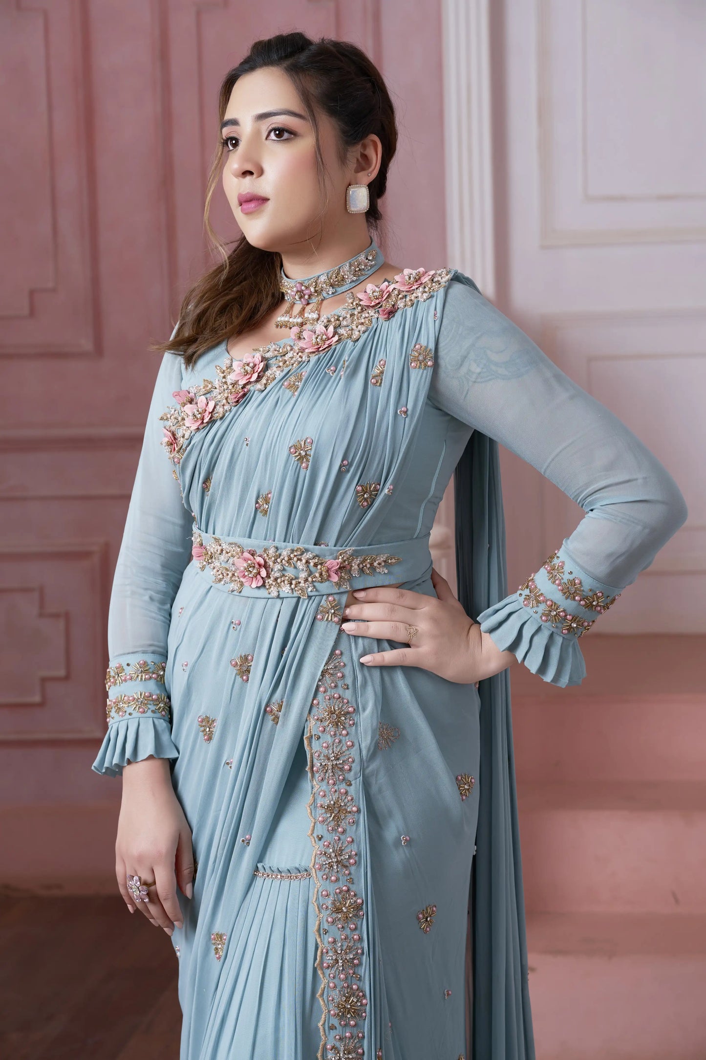 Pink Empress Saree