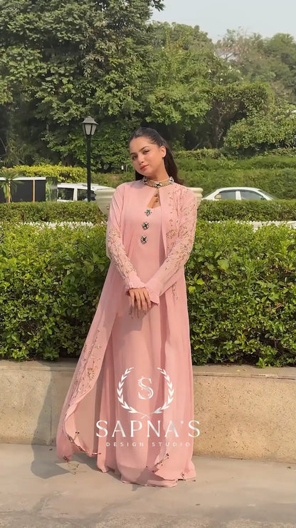 V Jacket Gown