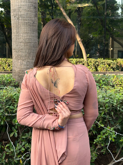 Velvet Vintage Saree