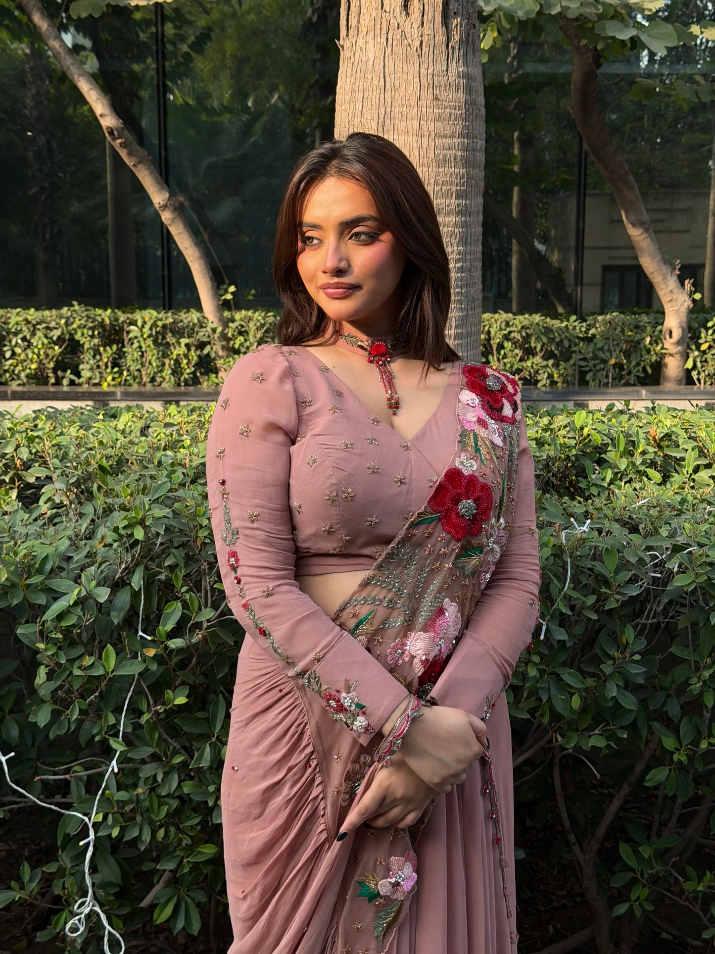 Velvet Vintage Saree