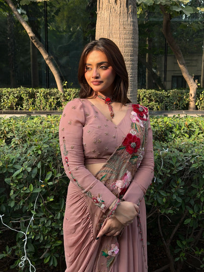 Velvet Vintage Saree