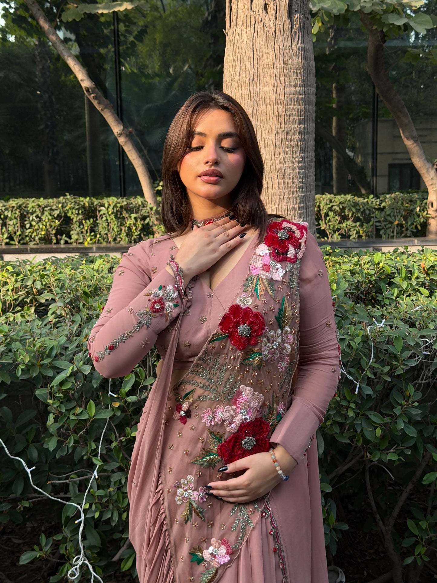 Velvet Vintage Saree