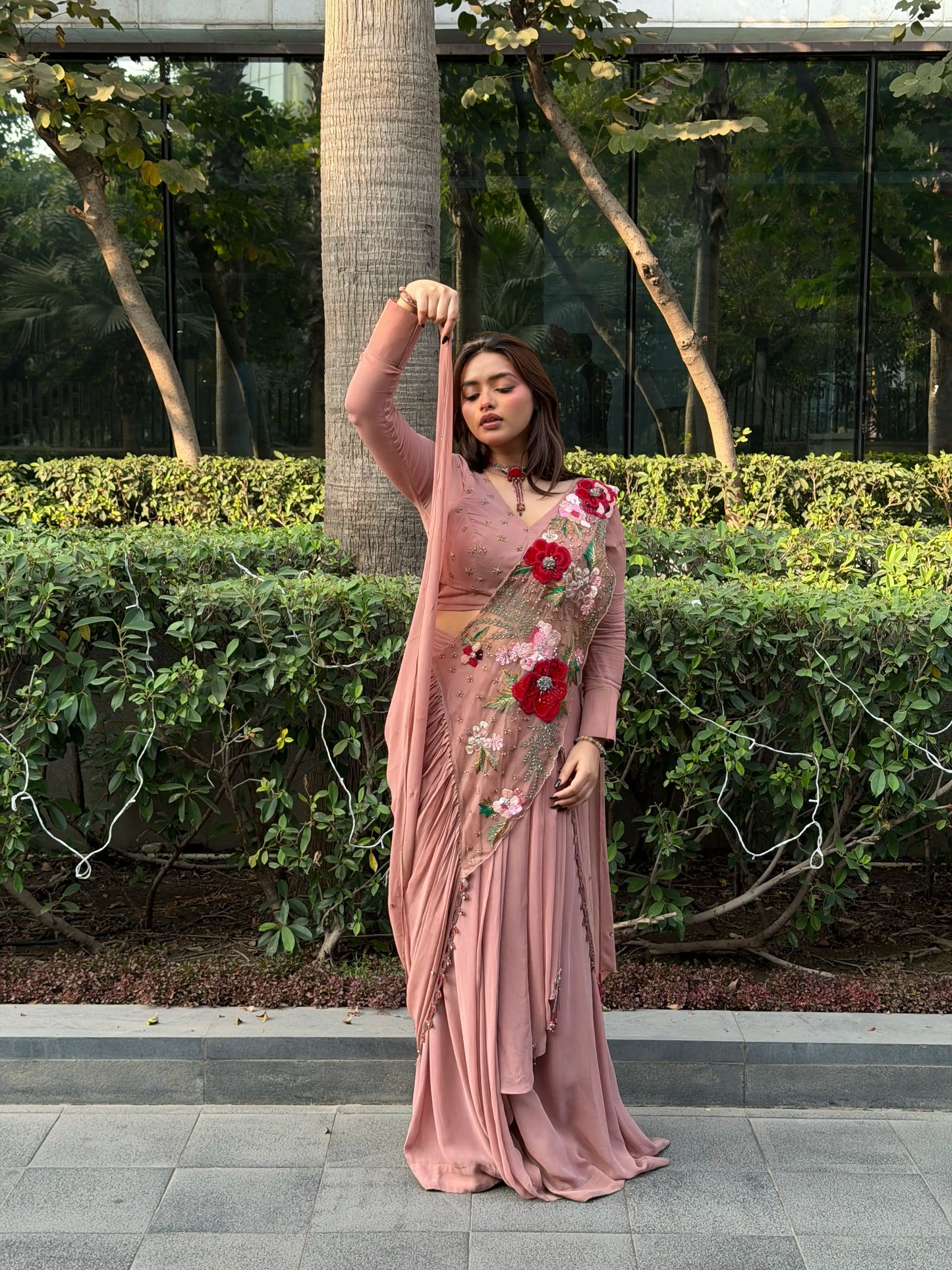 Velvet Vintage Saree