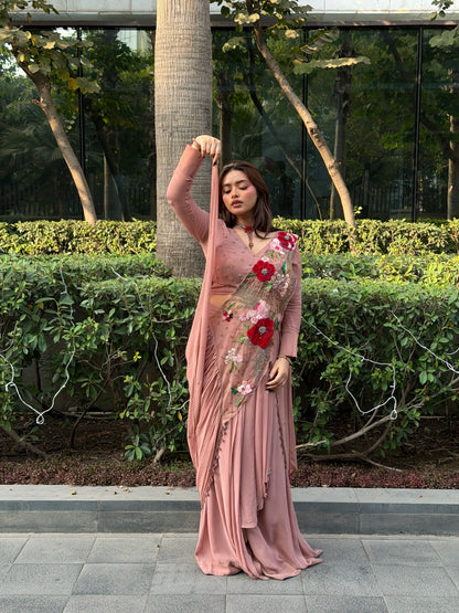 Velvet Vintage Saree