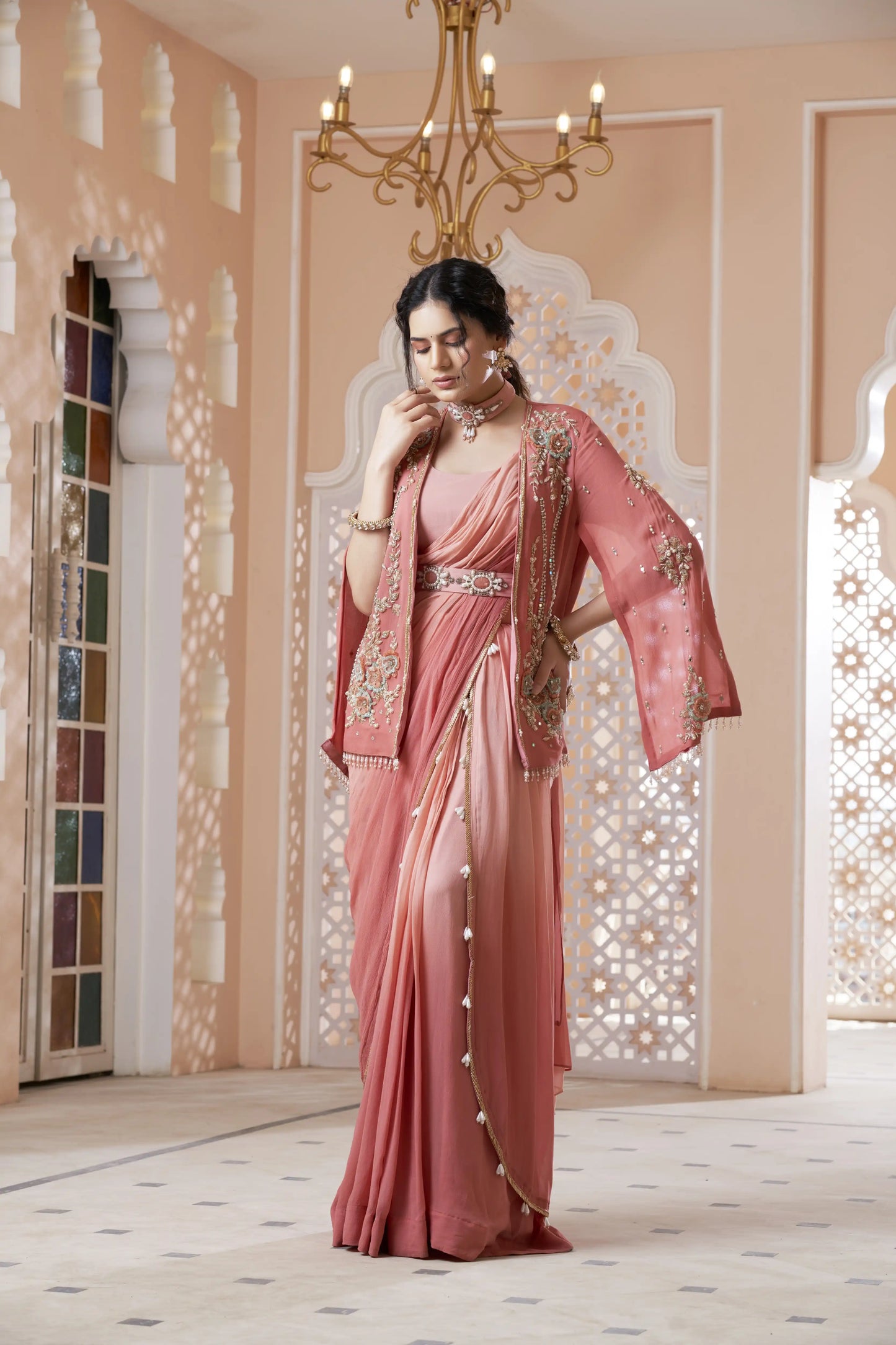Victorian Shaded Saree
