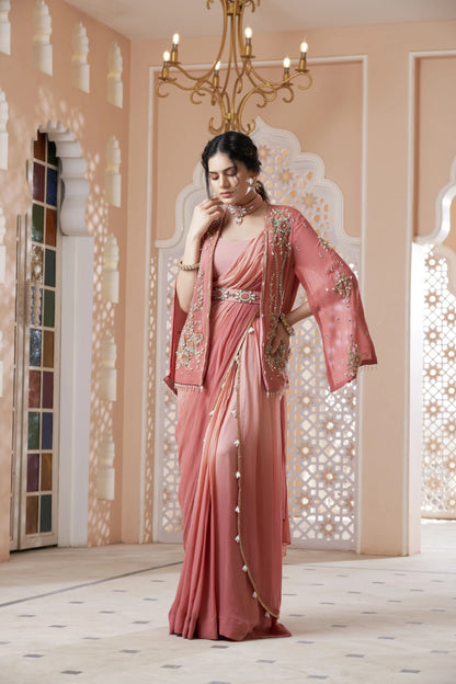 Victorian Shaded Saree