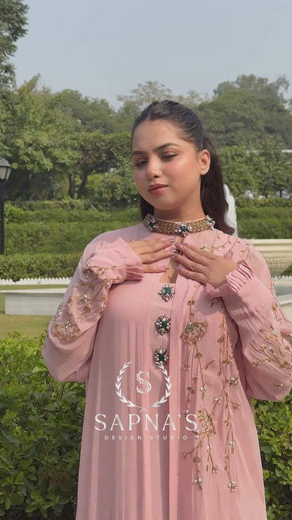 V Jacket Gown